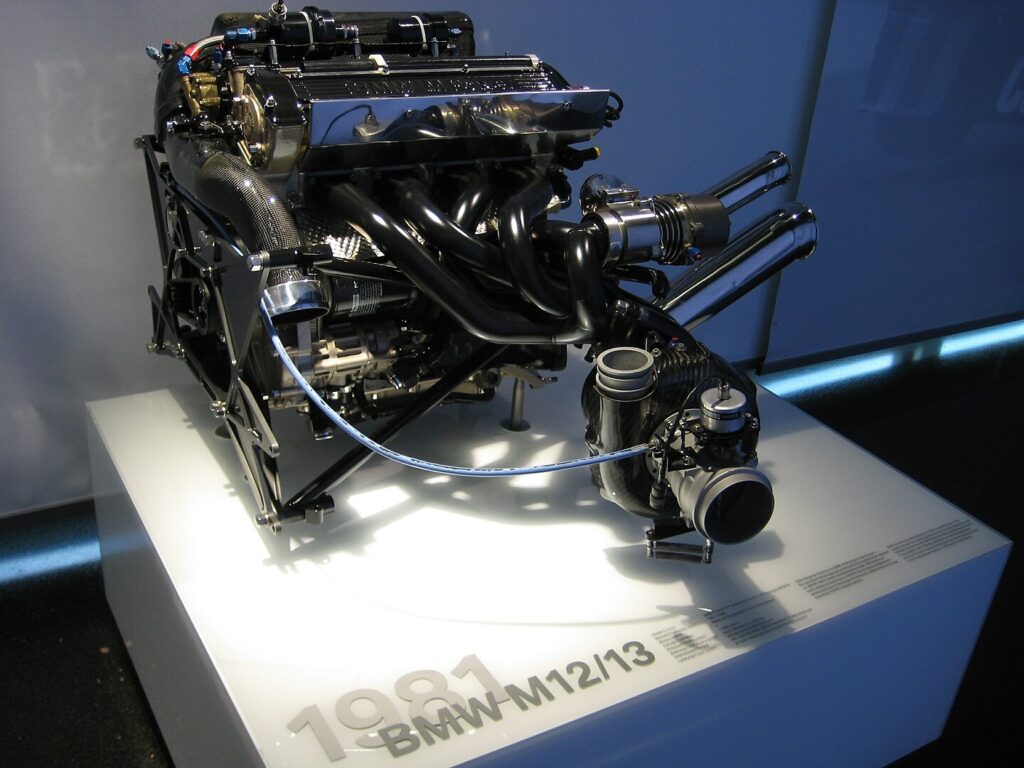 The F1 BMW M12/13 turbocharged engine