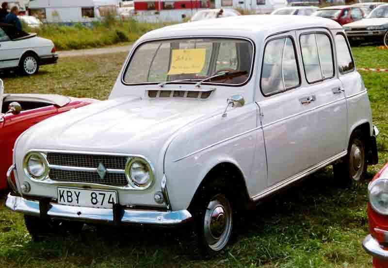 1967-1974 Renault 4L: By 1968 the car had a more modern aluminium grille, which it retained until 1974