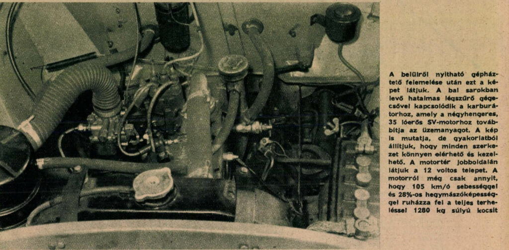 Moskvich-402 engine compartment