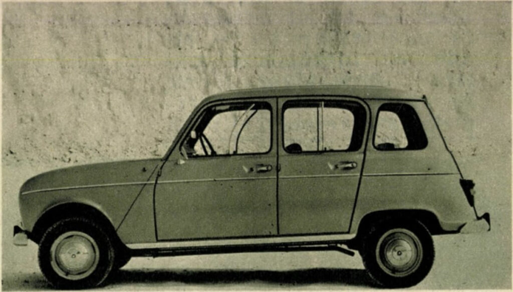 Renault 4 photo from the 1968 Auto-Motor article.